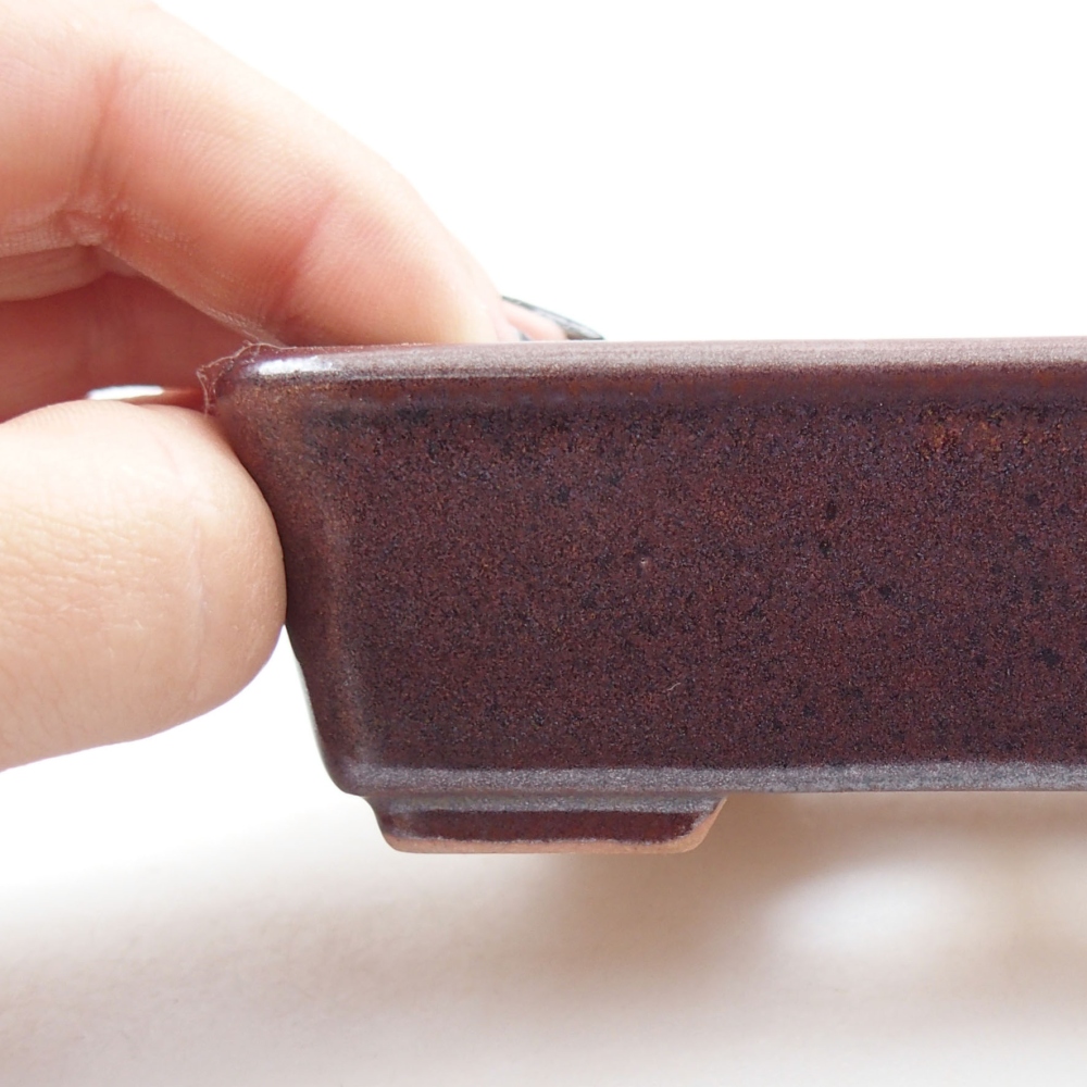 Ciotola bonsai in ceramica 22 x 17 x 5 cm, verde