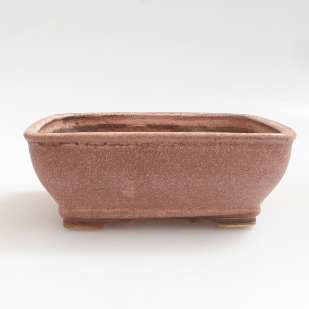 Ciotola per bonsai in ceramica 10 x 8,5 x 4 cm, marrone