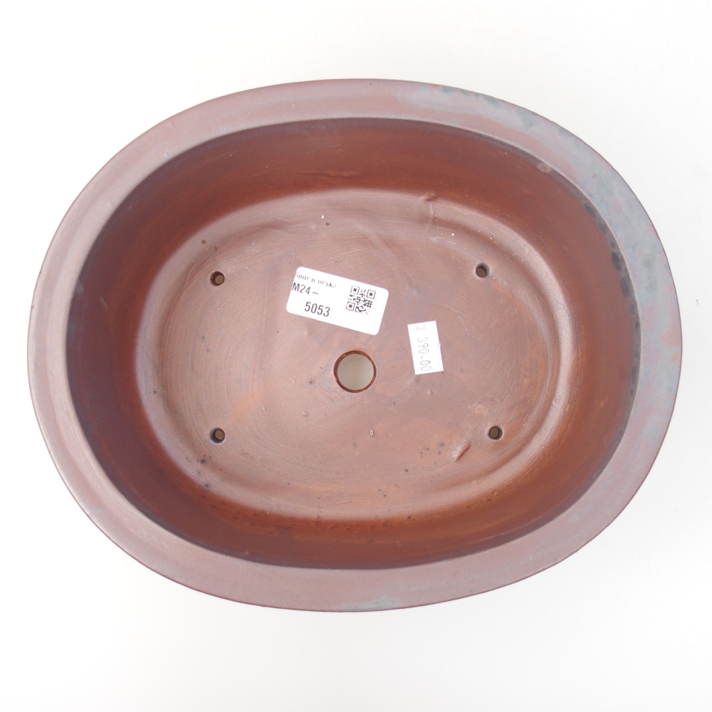 Ciotola bonsai in ceramica 23 x 19 x 8 cm, colore metallo