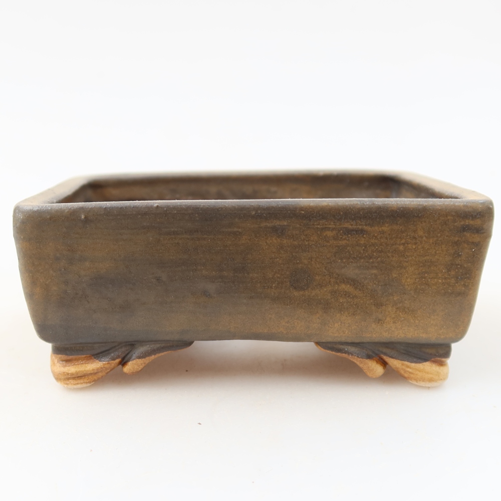 Ciotola per bonsai in ceramica 10 x 8 x 4 cm, marrone