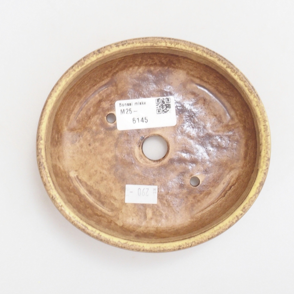 Ciotola per bonsai in ceramica 10 x 8,5 x 4 cm, marrone
