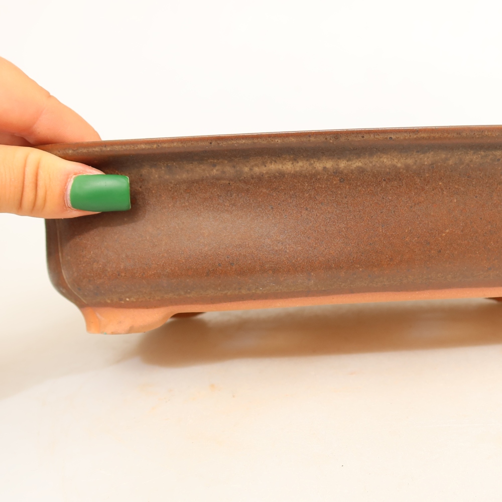 Ciotola in ceramica  24 x 17 x 6 cm, colore marrone