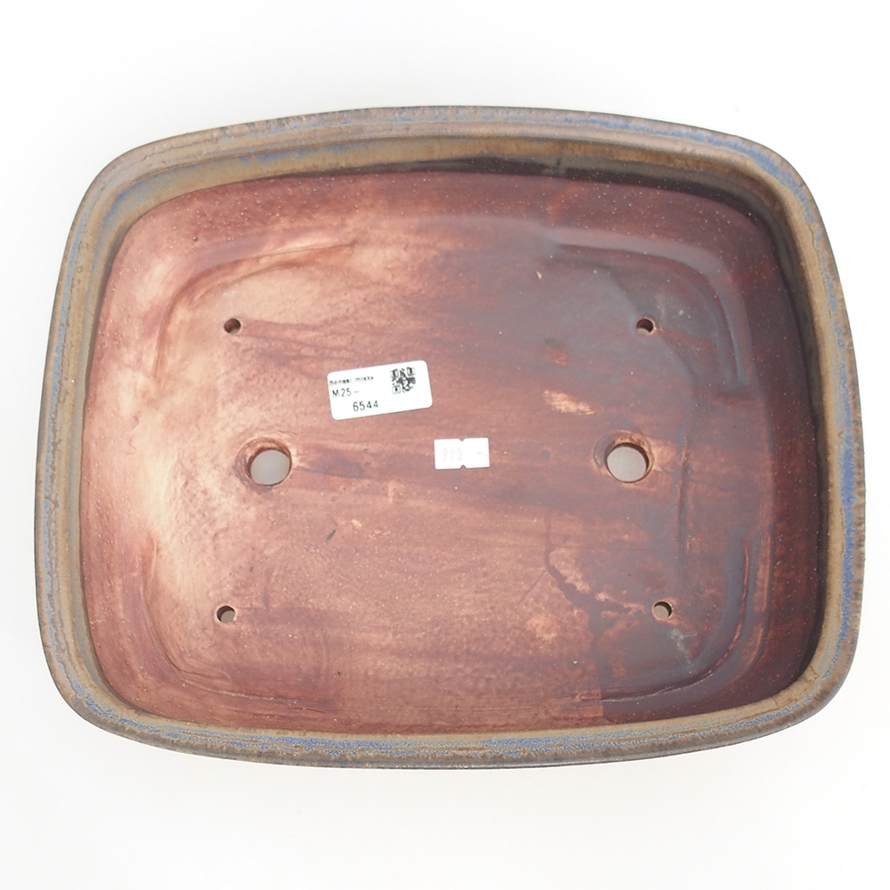 Ciotola bonsai in ceramica 29,5 x 25 x 7 cm, colore blu