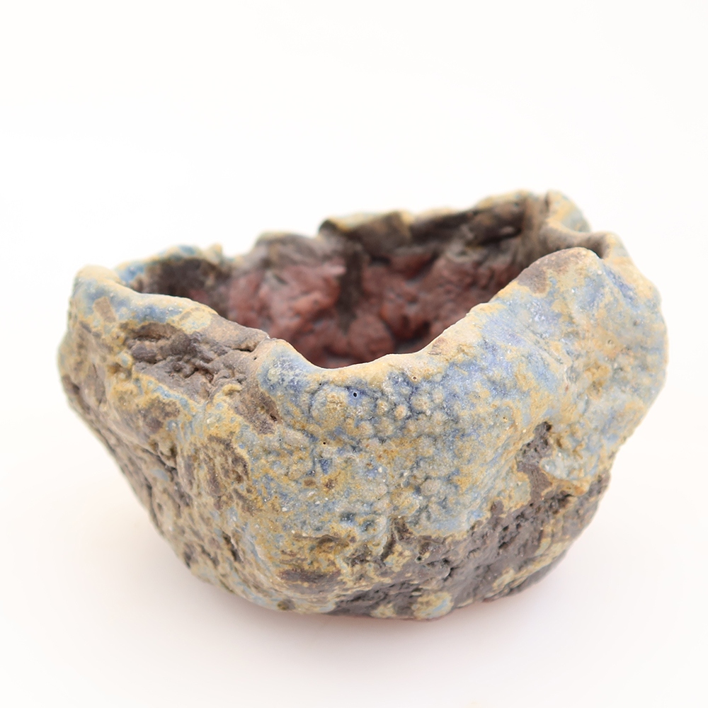 Guscio in ceramica  7,5 x 7 x 5,5 cm, colore blu