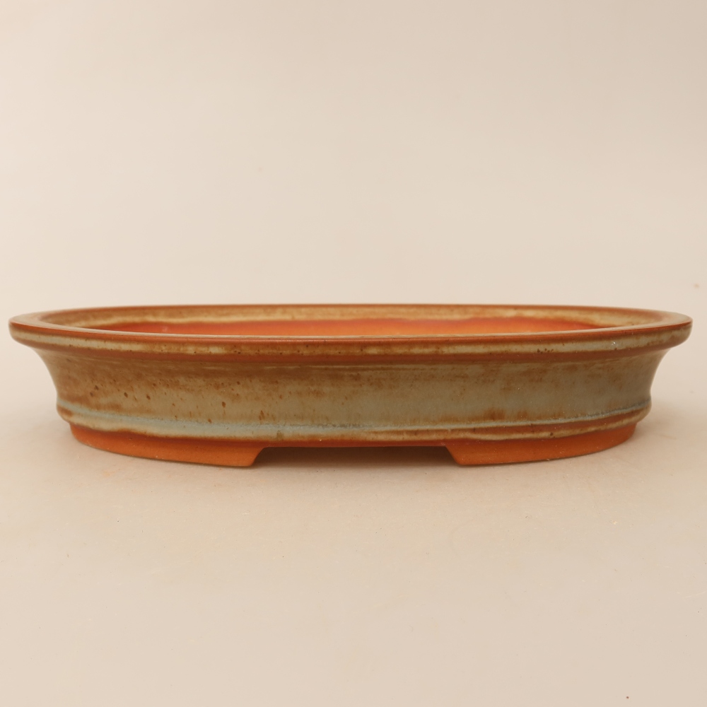 Ciotola in ceramica  21 x 14,5 x 3,5 cm, colore beige