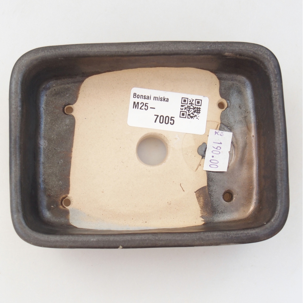 Ciotola bonsai in ceramica 26 x 26 x 8 cm, colore rosso