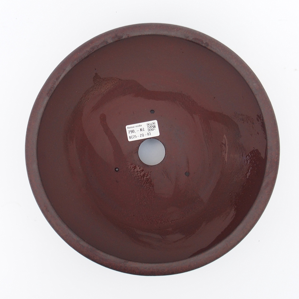 Ciotola 29 x 29 x 9,5 cm marrone-rosso