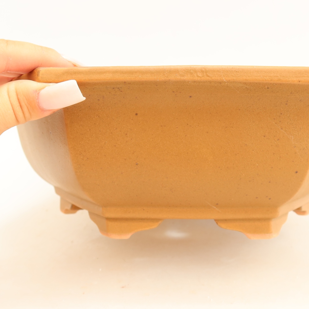 Vaso da bonsai in ceramica 28 x 24,5 x 9 cm, colore marrone