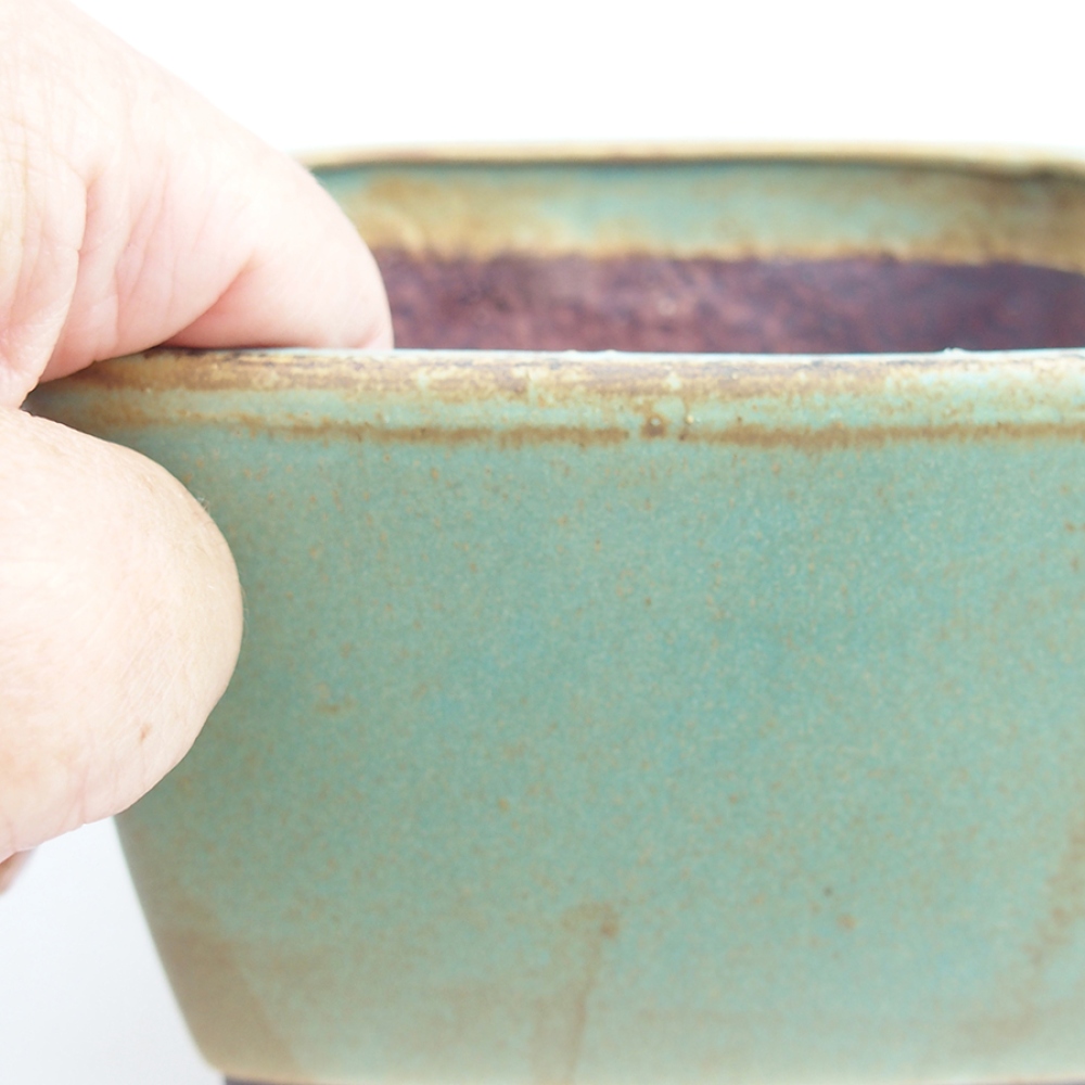 Ciotola bonsai in ceramica 10,5 x 10,5 x 7 cm, rosa