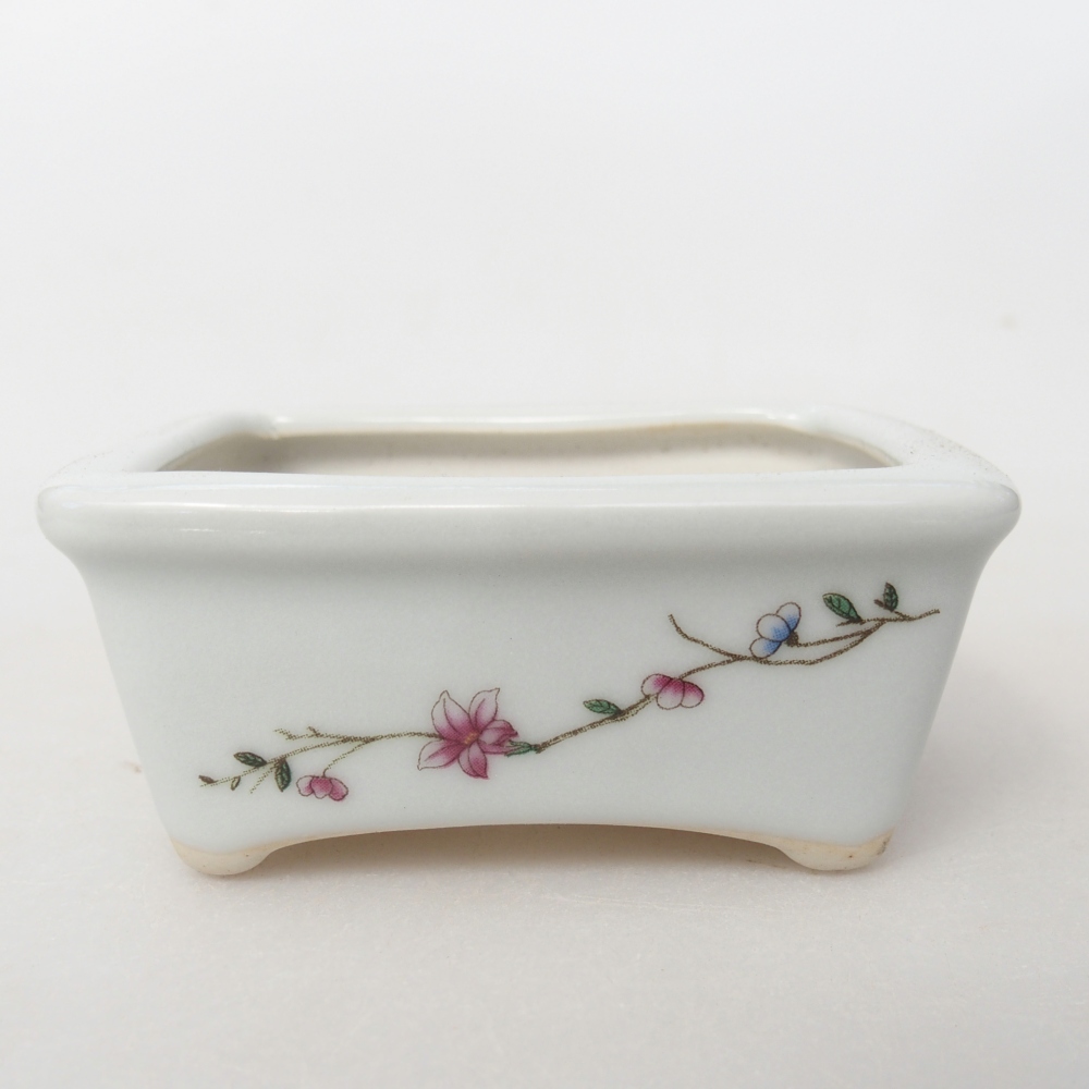 Mini bonsai 8 x 6,5 x 3,5 cm, bianco