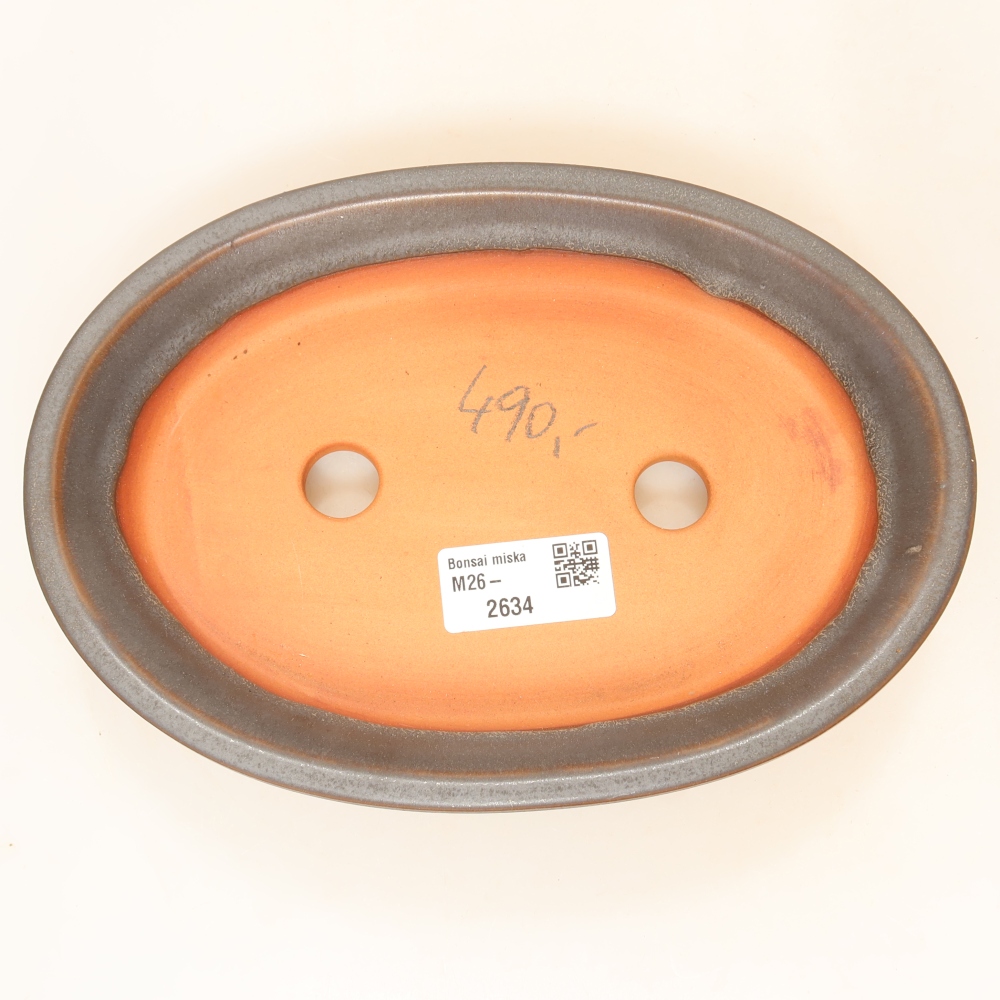Ciotola in ceramica  21 x 15 x 4 cm, colore metallizzato