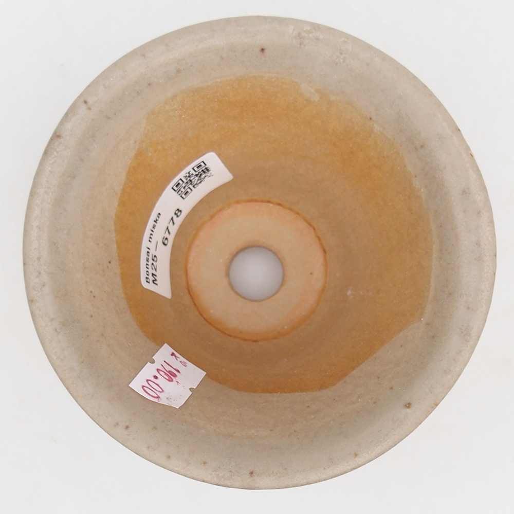 Ciotola bonsai in ceramica 10,5 x 10,5 x 7 cm, grigio