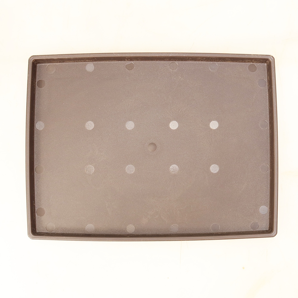 Sottovaso per bonsai in plastica PP-5 - 28 x 21 x 1,5 cm, colore marrone
