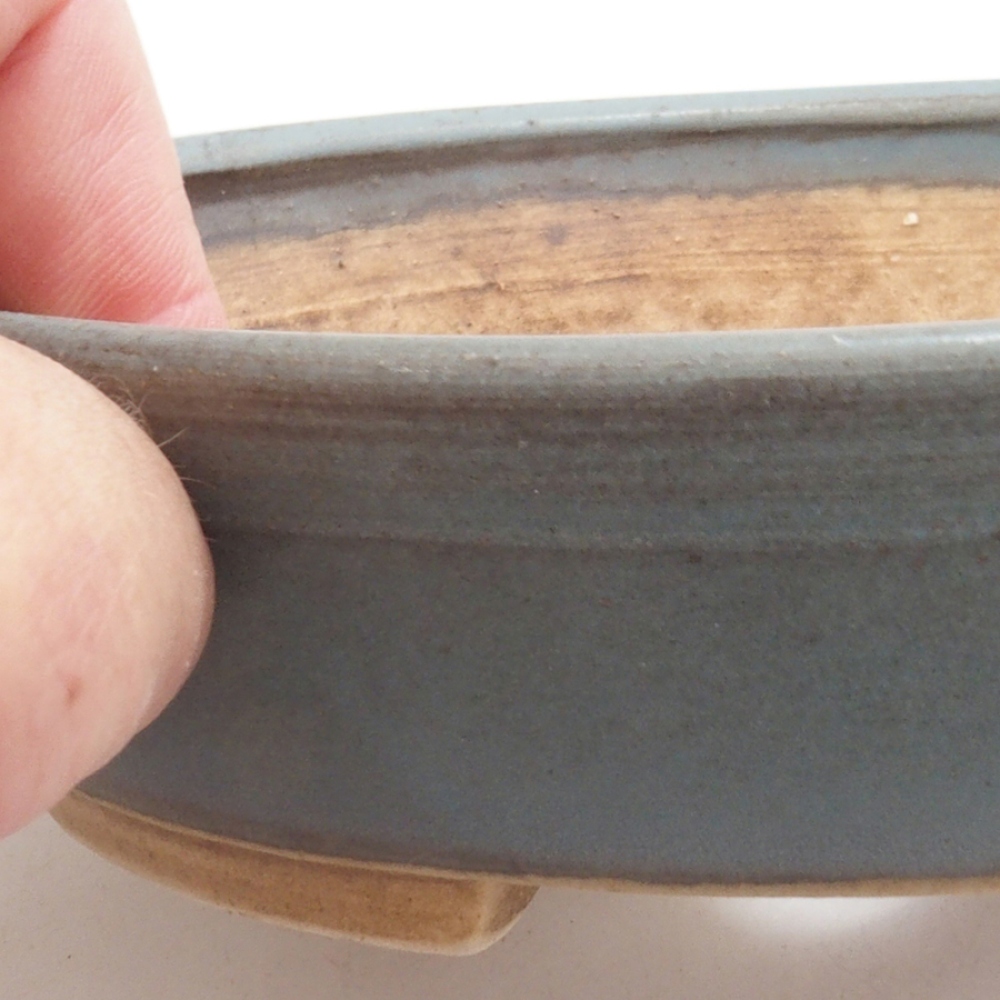 Ciotola per bonsai in ceramica 10 x 8,5 x 4 cm, marrone