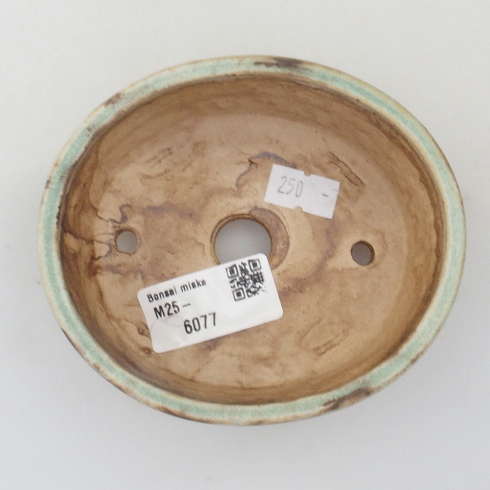 Ciotola per bonsai in ceramica 10 x 8,5 x 4 cm, marrone