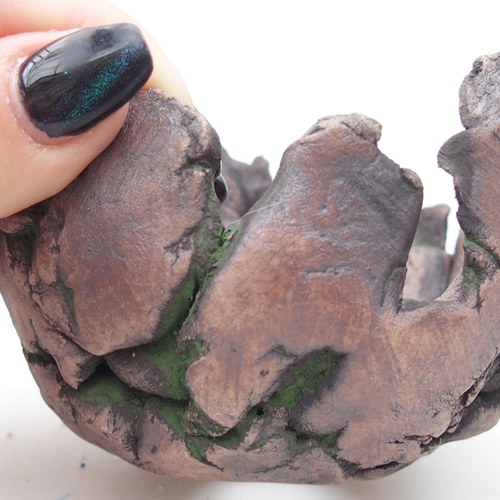 Conchiglia in ceramica 9,5 x 8,5 x 6 cm , colore verde