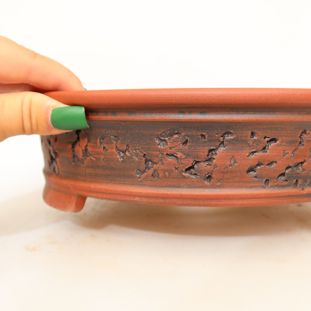 Ciotola in ceramica  23 x 23 x 6,5 cm, colore mattone