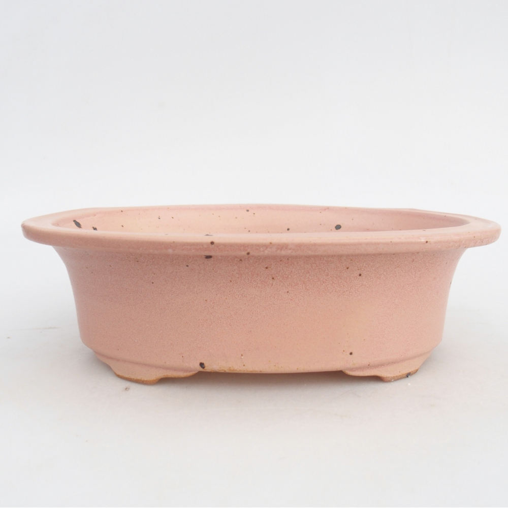 Ciotola bonsai in ceramica 22,5 x 18,5 x 7 cm, rosa