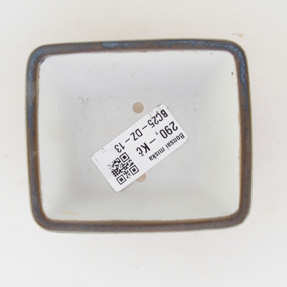 Ciotola per mini bonsai 8,5 x 7,5 x 4 cm, verde