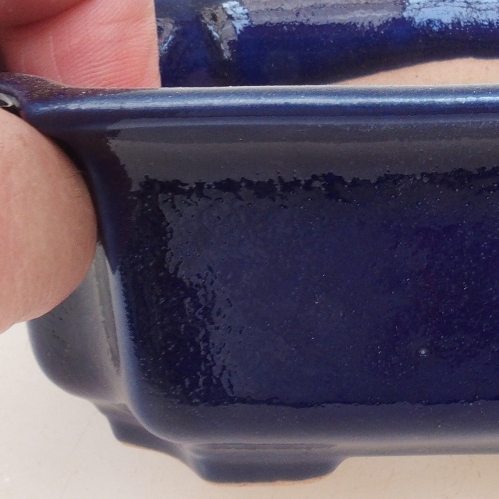 Ciotola per bonsai H01 - 12 x 9 x 5 cm - blu