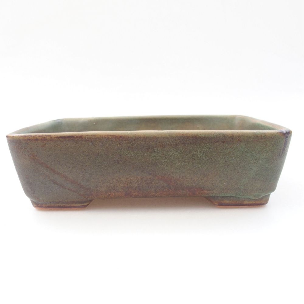 Ciotola bonsai in ceramica 22 x 17 x 5 cm, verde