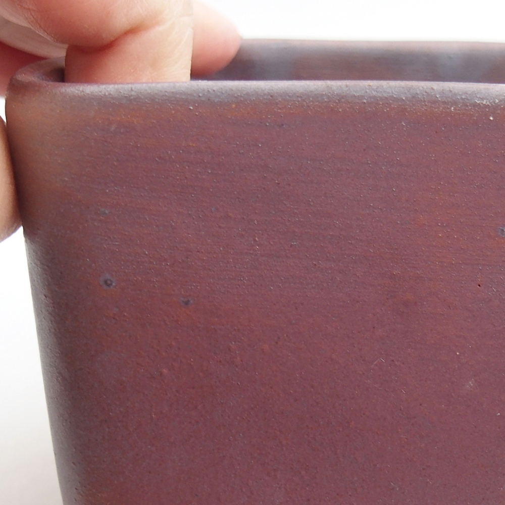 Ciotola bonsai in ceramica 10 x 10 x 8 cm, colore metallo