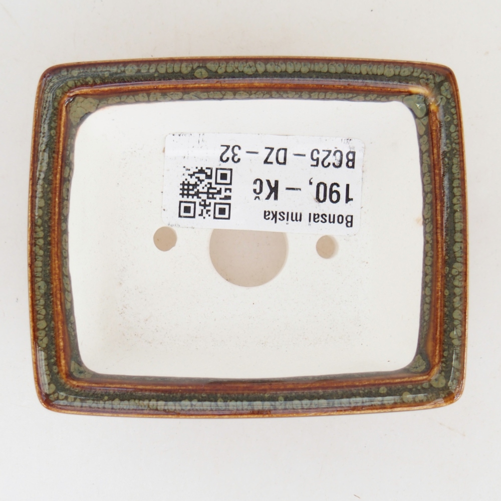 Ciotola per mini bonsai 7,5 x 6 x 3 cm, marrone