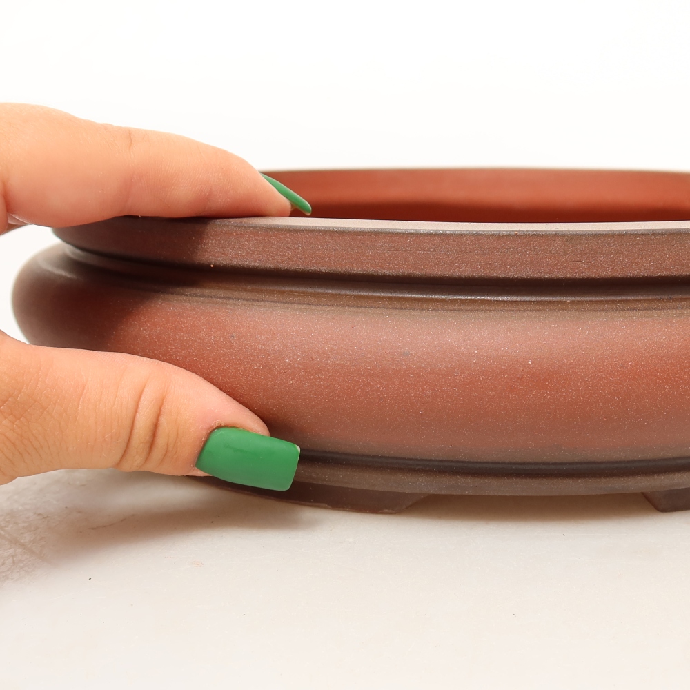 Conchiglia in ceramica  22,5 x 22,5 x 6 cm, colore mattone