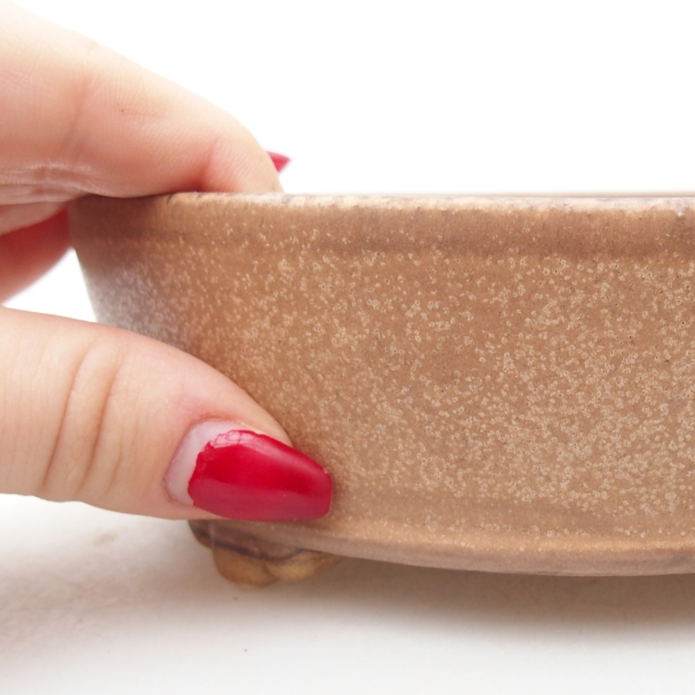 Ciotola per bonsai in ceramica 15,5 x 15,5 x 5 cm, rosa