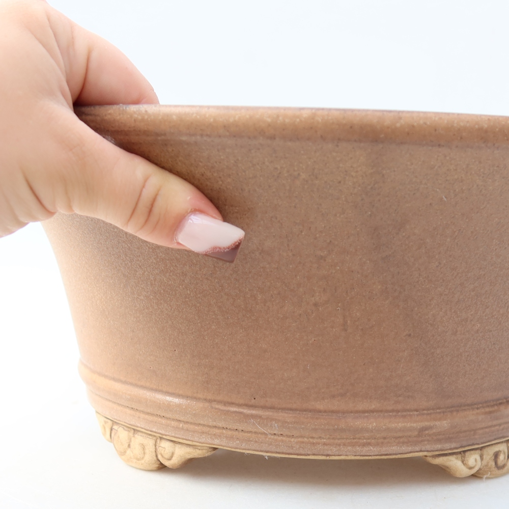 Vaso da bonsai in ceramica 29 x 29 x 12,5 cm, colore rosa