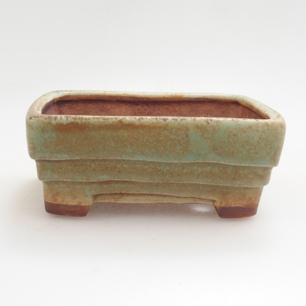 Ciotola per bonsai in ceramica 10 x 8,5 x 4 cm, marrone