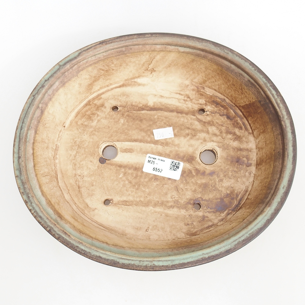 Ciotola bonsai in ceramica 28 x 25 x 6,5 cm, verde