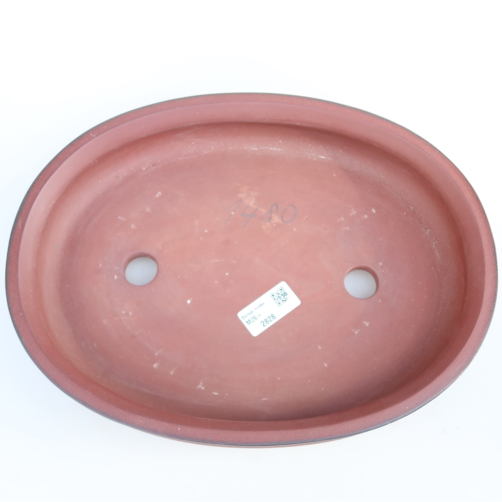 Ciotola in ceramica  31 x 23,5 x 5,5 cm, colore mattone
