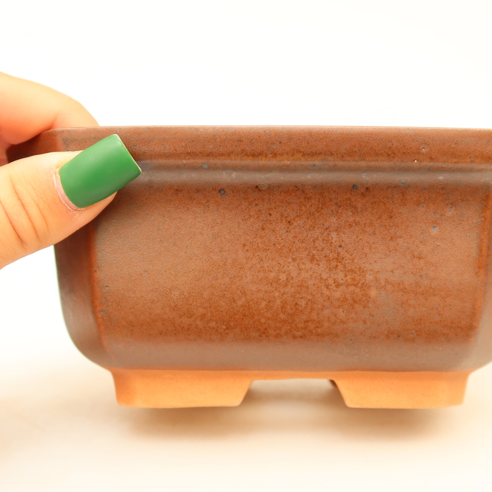 Ciotola in ceramica  15 x 12 x 7 cm, colore marrone