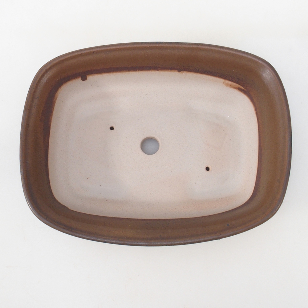 Ciotola per bonsai H09 - 30 x 23 x 7,5 cm - marrone
