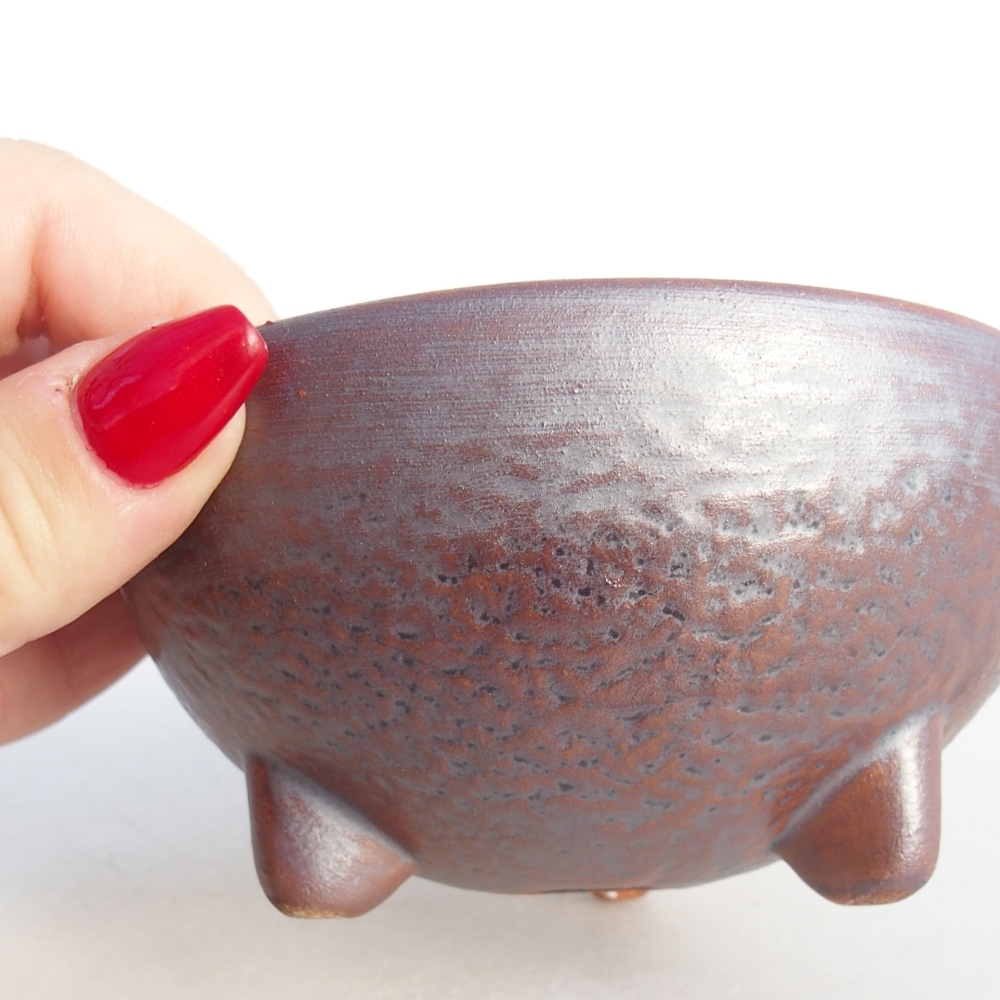 Ciotola bonsai in ceramica 26 x 26 x 8 cm, colore rosso