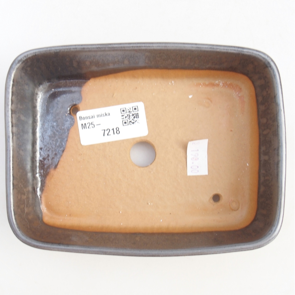 Ciotola bonsai in ceramica 26 x 26 x 8 cm, colore rosso