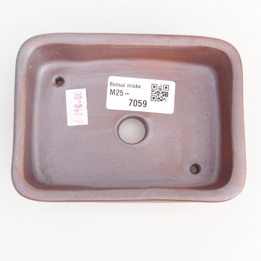 Ciotola bonsai in ceramica 26 x 26 x 8 cm, colore rosso