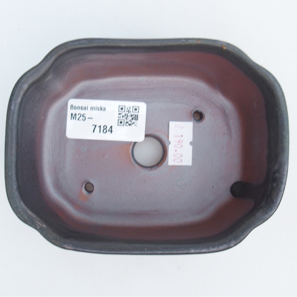 Ciotola bonsai in ceramica 26 x 26 x 8 cm, colore rosso