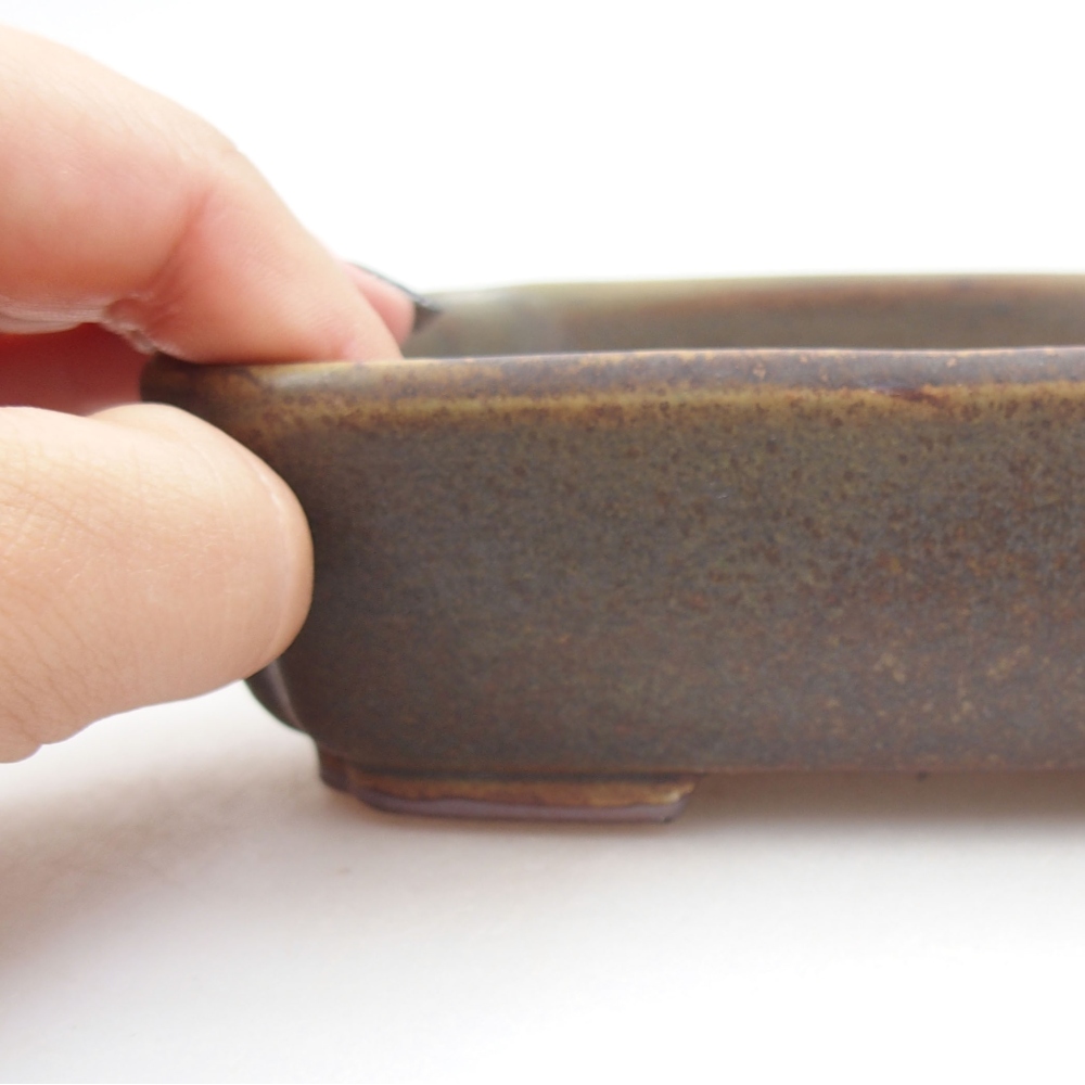 Ciotola bonsai in ceramica 22 x 17 x 5 cm, verde