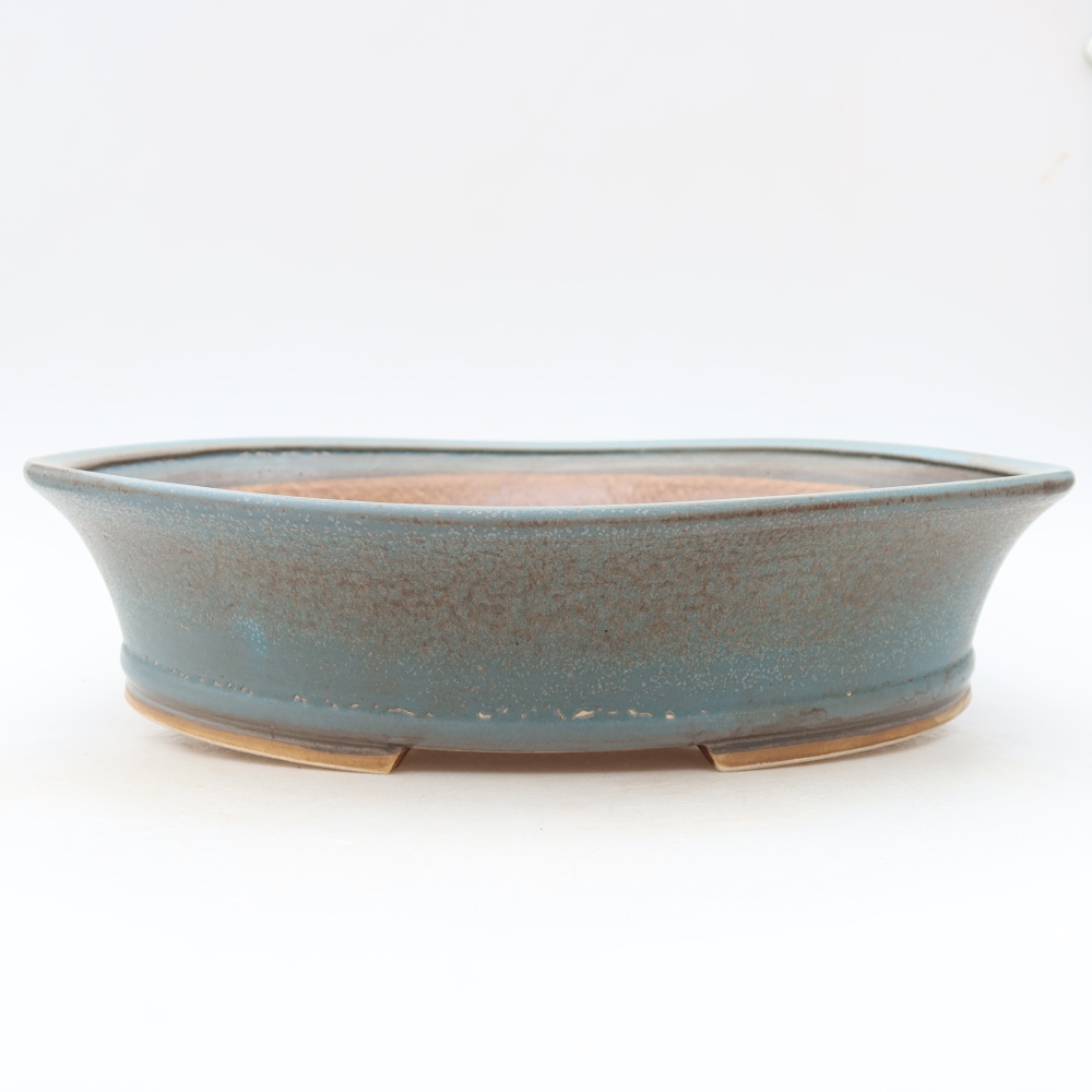 Ciotola bonsai in ceramica 26,5 x 24 x 5,5 cm, colore blu