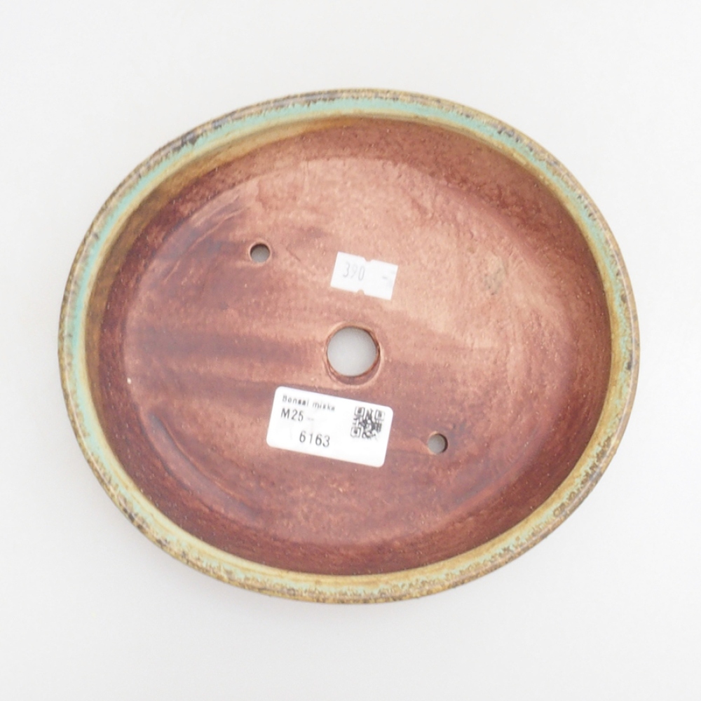 Ciotola per bonsai in ceramica 10 x 8,5 x 4 cm, marrone