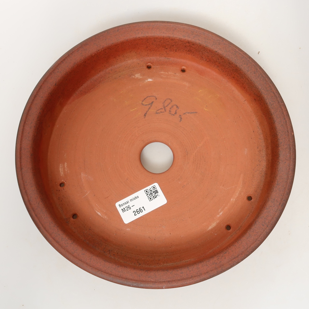 Guscio in ceramica  22,5 x 22,5 x 5,5 cm, colore mattone
