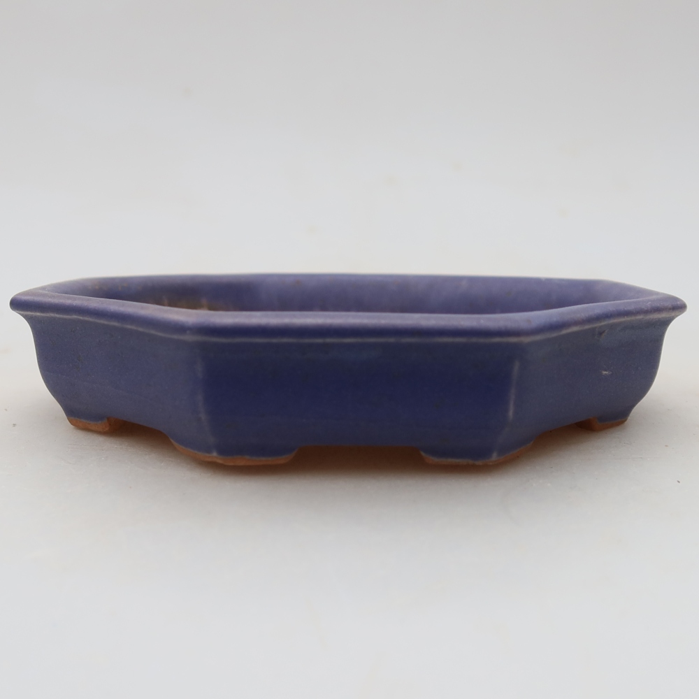 Vaso da bonsai in ceramica 11,5 x 11,5 x 2,5 cm, colore viola
