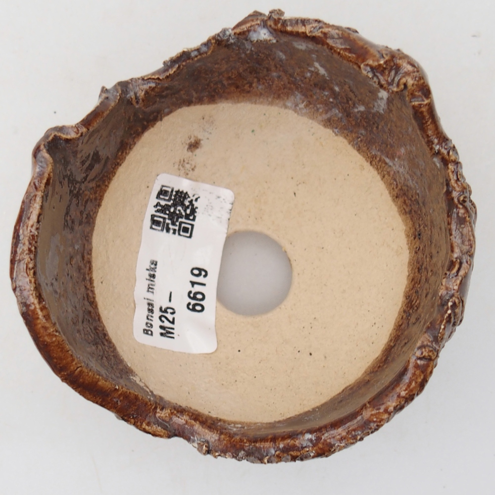 Conchiglia in ceramica 8,5 x 8,5 x 7 cm , colore marrone