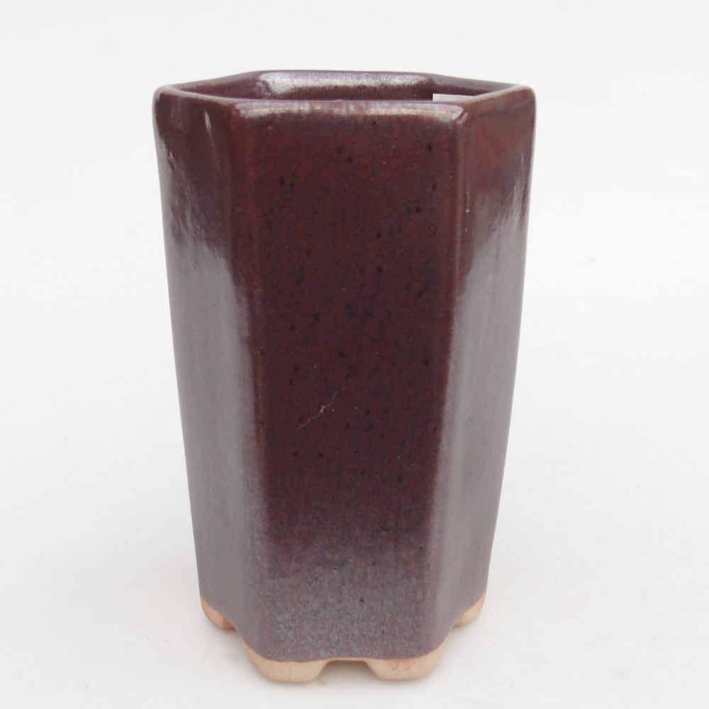 Ciotola bonsai in ceramica 10 x 8,5 x 14,5 cm, bordeaux