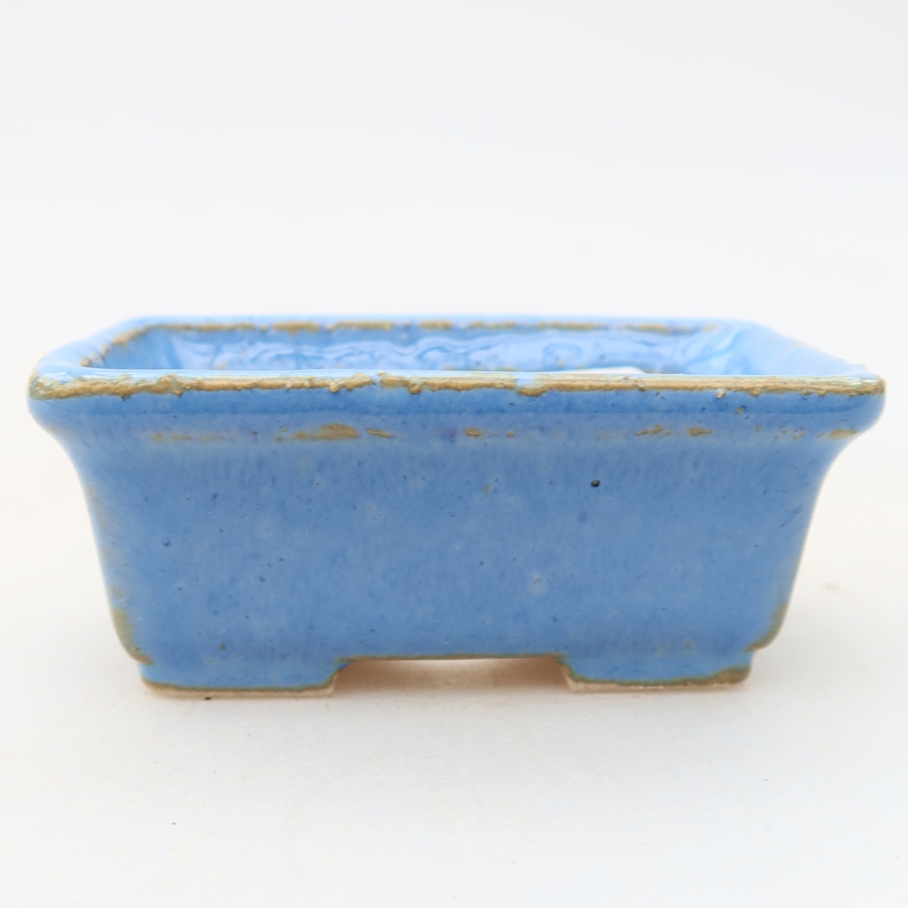 Ciotola per bonsai in ceramica 6,5 x 4 x 2,5 cm, colore blu