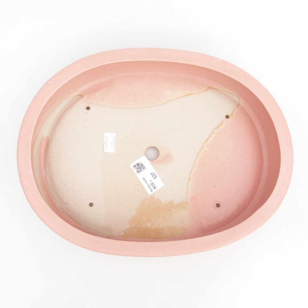 Ciotola bonsai in ceramica 27 x 21 x 5 cm, rosa