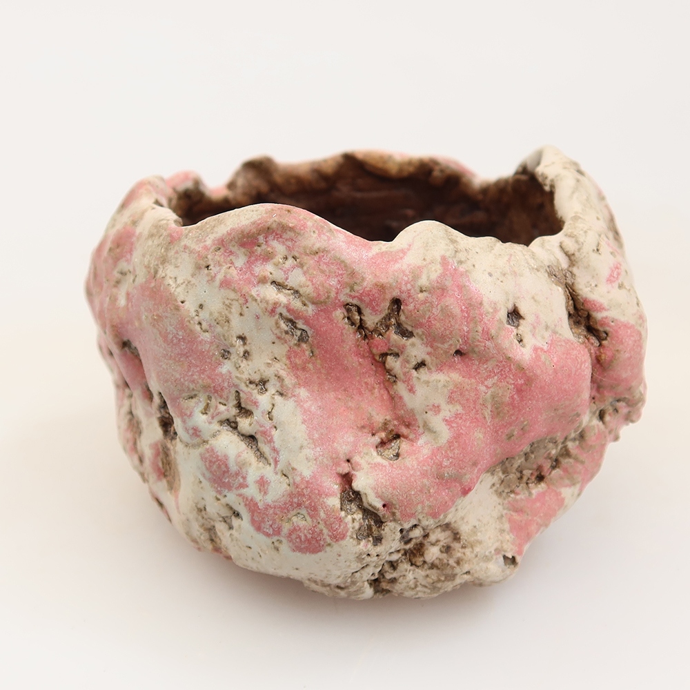 Conchiglia in ceramica  6 x 6 x 5,5 cm, colore rosa