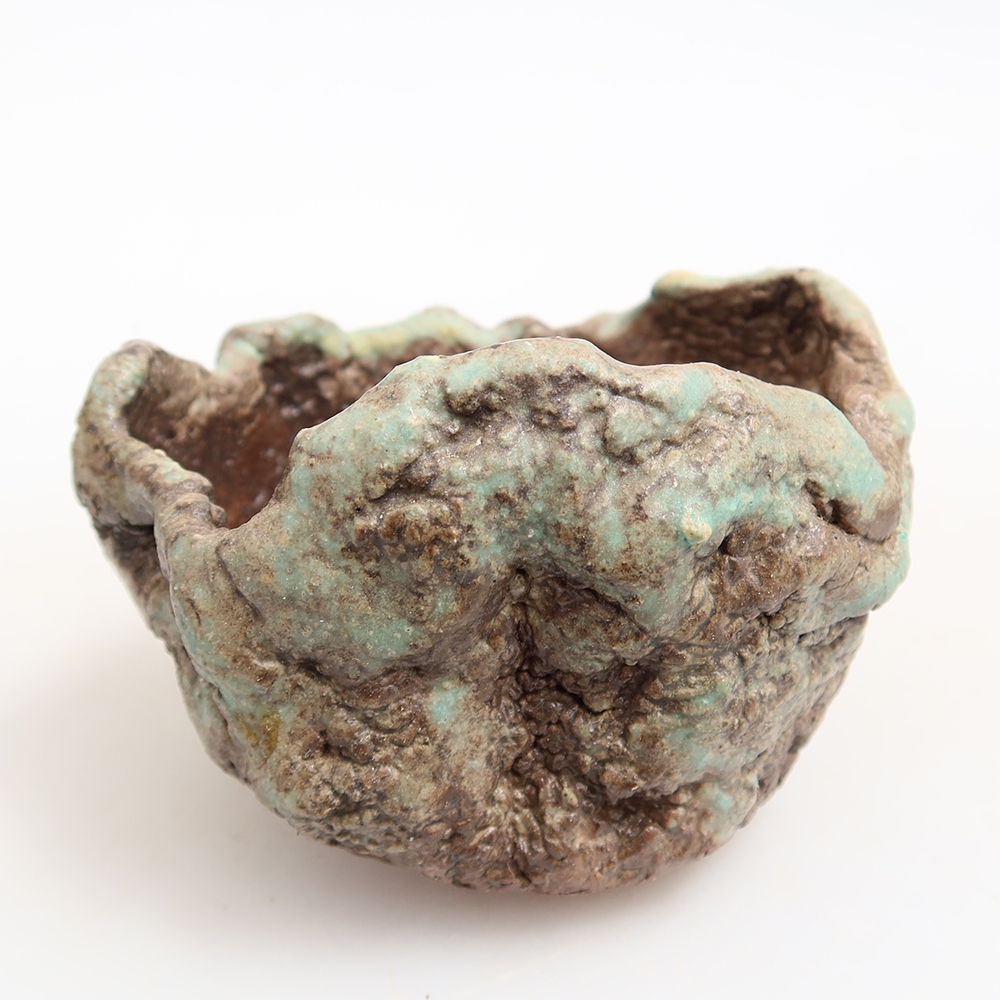 Conchiglia in ceramica 7 x 6 x 6 cm , colore verde